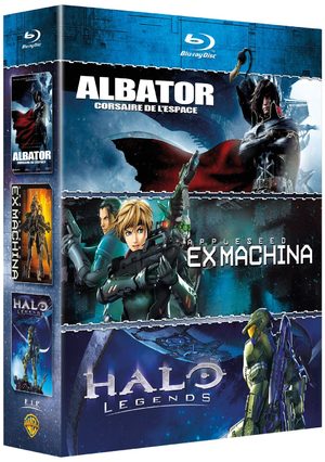 Coffret Albator, Corsaire de l'Espace ; Halo Legends ; Appleseed Ex Machina