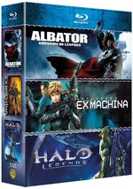 Coffret Albator, Corsaire de l'Espace ; Halo Legends ; Appleseed Ex Machina 1