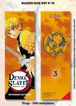 couverture, jaquette Marque-pages Manga Luxe Bulle en Stock Demon Slayer 3