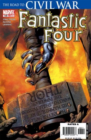 couverture, jaquette Fantastic Four 536  - The Hammer Falls: Part 1Issues V1 Suite (2003 - 2011) (Marvel) Comics