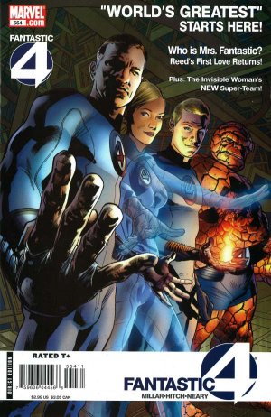 couverture, jaquette Fantastic Four 554  - World's Greatest, Part One of FourIssues V1 Suite (2003 - 2011) (Marvel) Comics