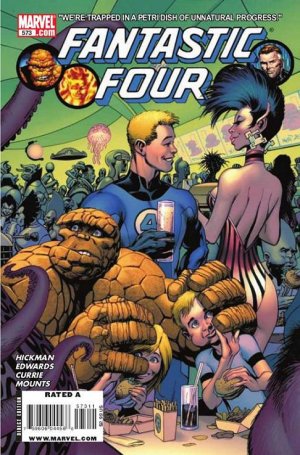 couverture, jaquette Fantastic Four 573  - Adventures on Nu-WorldIssues V1 Suite (2003 - 2011) (Marvel) Comics