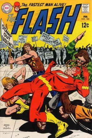 couverture, jaquette Flash 185  - Threat Of The High-Rise Buildings!Issues V1 (1959 - 1985) (DC Comics) Comics