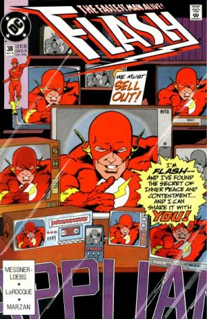 couverture, jaquette Flash 38  - Running On The EdgeIssues V2 (1987 - 2009) (DC Comics) Comics