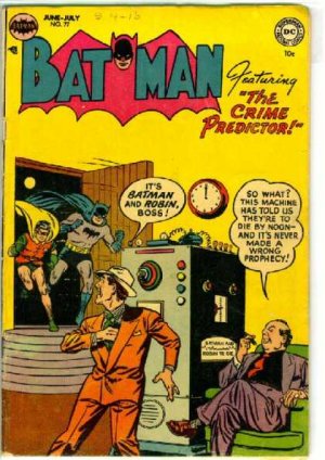 couverture, jaquette Batman 77  - The Crime PredictorIssues V1 (1940 - 2011) (DC Comics) Comics