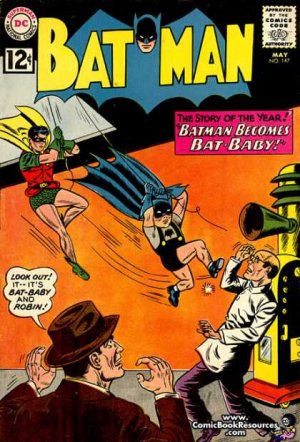 couverture, jaquette Batman 147  - Batman Becomes Bat-BabyIssues V1 (1940 - 2011) (DC Comics) Comics