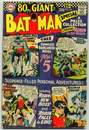 couverture, jaquette Batman 185  - Starring Robin The Boy WonderIssues V1 (1940 - 2011) (DC Comics) Comics
