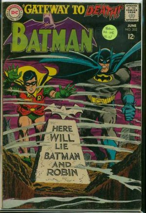 couverture, jaquette Batman 202  - Gateway to Death!Issues V1 (1940 - 2011) (DC Comics) Comics
