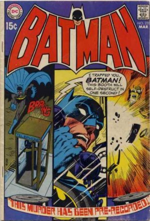 couverture, jaquette Batman 220  - This Murder Has Been Pre-Recorded!Issues V1 (1940 - 2011) (DC Comics) Comics