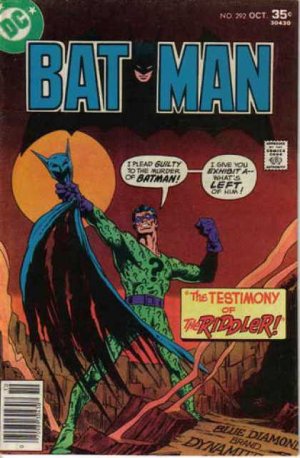 couverture, jaquette Batman 292  - The Testimony of the Riddler!Issues V1 (1940 - 2011) (DC Comics) Comics