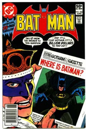 couverture, jaquette Batman 336  - While The Bat's Away...Issues V1 (1940 - 2011) (DC Comics) Comics