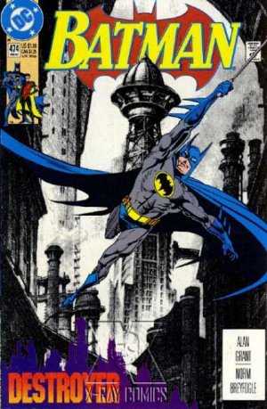 couverture, jaquette Batman 474  - The Destroyer, Part One: A Tale of Two CitiesIssues V1 (1940 - 2011) (DC Comics) Comics