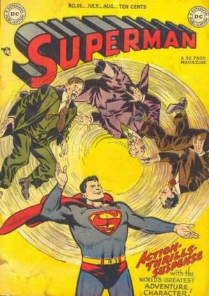 couverture, jaquette Superman 59 Issues V1 (1939 - 1986)  (DC Comics) Comics