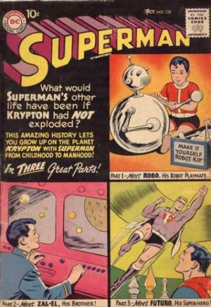 couverture, jaquette Superman 132  - Superman's Other Life/Future, Super-Hero of Krypton!/The Sup...Issues V1 (1939 - 1986)  (DC Comics) Comics