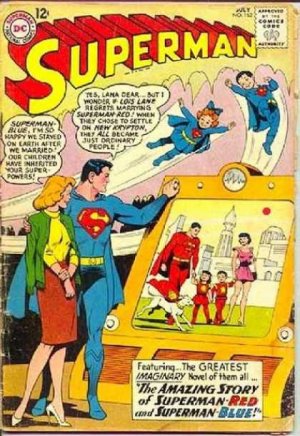 couverture, jaquette Superman 162  - The Amazing Story Of Superman-Red And Superman-Blue!Issues V1 (1939 - 1986)  (DC Comics) Comics