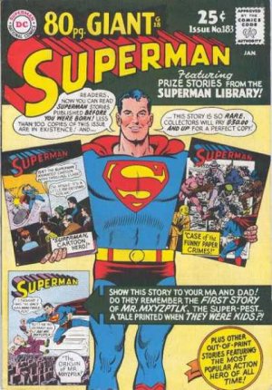 couverture, jaquette Superman 183  - Prized Stories From The Superman Library!Issues V1 (1939 - 1986)  (DC Comics) Comics