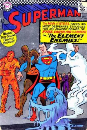 couverture, jaquette Superman 190  - The Four Element Enemies!Issues V1 (1939 - 1986)  (DC Comics) Comics
