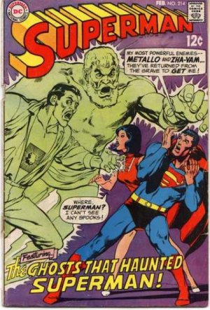 couverture, jaquette Superman 214  - The Ghost That Haunted Superman!Issues V1 (1939 - 1986)  (DC Comics) Comics