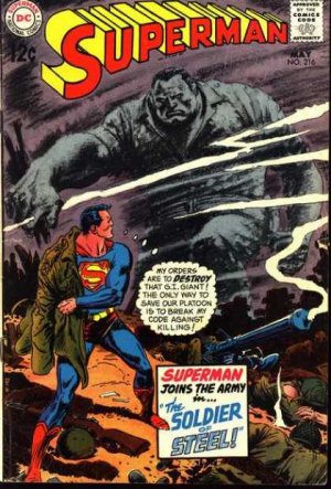couverture, jaquette Superman 216  - The Soldier Of Steel!Issues V1 (1939 - 1986)  (DC Comics) Comics