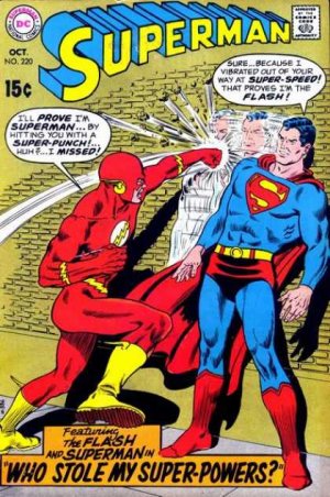 couverture, jaquette Superman 220  - Who Stole My Super-Powers?Issues V1 (1939 - 1986)  (DC Comics) Comics