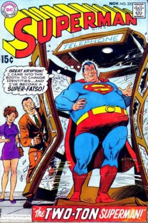 couverture, jaquette Superman 221  - The Two-Ton Superman!Issues V1 (1939 - 1986)  (DC Comics) Comics