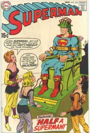 couverture, jaquette Superman 223  - Half A Hero!Issues V1 (1939 - 1986)  (DC Comics) Comics