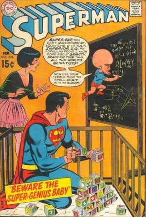 couverture, jaquette Superman 224  - Beware The Super-Genius Baby!Issues V1 (1939 - 1986)  (DC Comics) Comics