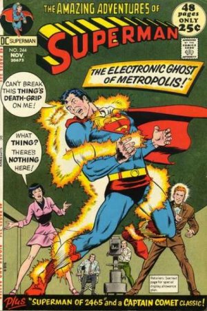 couverture, jaquette Superman 244  - The Electronic Ghost Of Metropolis!Issues V1 (1939 - 1986)  (DC Comics) Comics