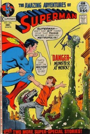 couverture, jaquette Superman 246  - Danger - - Monster At Work!Issues V1 (1939 - 1986)  (DC Comics) Comics