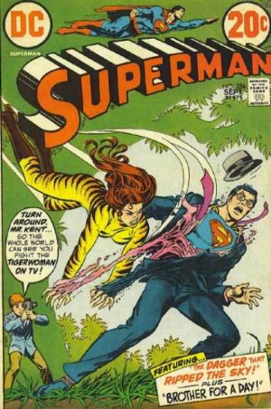 couverture, jaquette Superman 256  - The Dagger That Ripped The Sky!Issues V1 (1939 - 1986)  (DC Comics) Comics