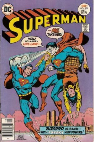 couverture, jaquette Superman 306  - Backward Battle For The Bizarro World!Issues V1 (1939 - 1986)  (DC Comics) Comics