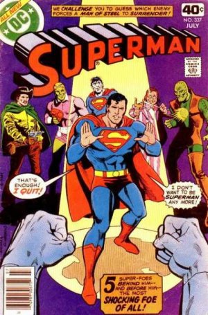 couverture, jaquette Superman 337  - Too Many Crooks!Issues V1 (1939 - 1986)  (DC Comics) Comics