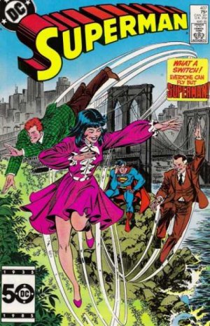 couverture, jaquette Superman 407  - Peril Of The Pass-Along Powers!Issues V1 (1939 - 1986)  (DC Comics) Comics