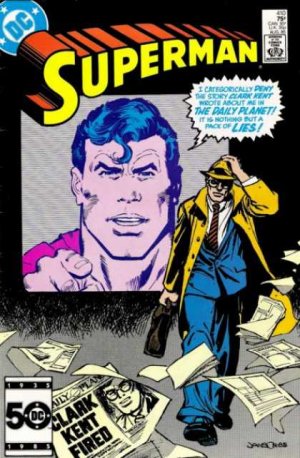 couverture, jaquette Superman 410  - Clark Kent- -Fired!Issues V1 (1939 - 1986)  (DC Comics) Comics