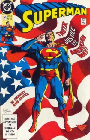 couverture, jaquette Superman 53  - Truth, Justice and the American Way!Issues V2 (1987 - 2006)  (DC Comics) Comics