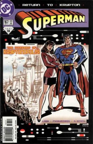 couverture, jaquette Superman 167  - Return to Krypton- Part One: Sliding HomeIssues V2 (1987 - 2006)  (DC Comics) Comics