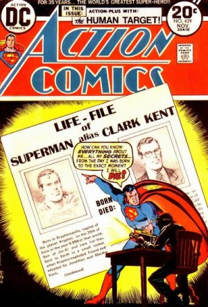 couverture, jaquette Action Comics 429  - The Man Who Wrote Superman s Obituary!Issues V1 (1938 - 2011) (DC Comics) Comics