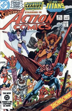 couverture, jaquette Action Comics 546  - Showdown!Issues V1 (1938 - 2011) (DC Comics) Comics