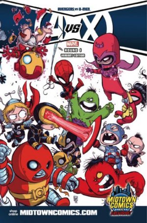 Avengers Vs. X-Men 1 - Round 1 (Midtown Exclusive Skottie Young Wraparound)