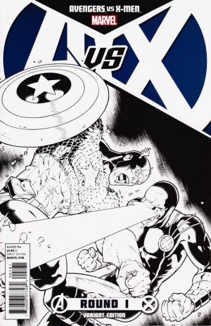 Avengers Vs. X-Men 1 - Round 1 (Stegman Sketch Cover)