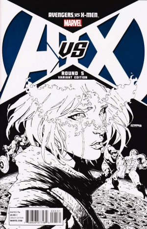 Avengers Vs. X-Men 5 - Round 5 (Stegman Sketch Cover)
