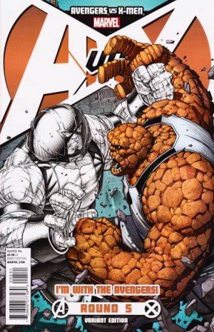 Avengers Vs. X-Men 5 - Round 5 (I'm With The Avengers! Variant Cover) 