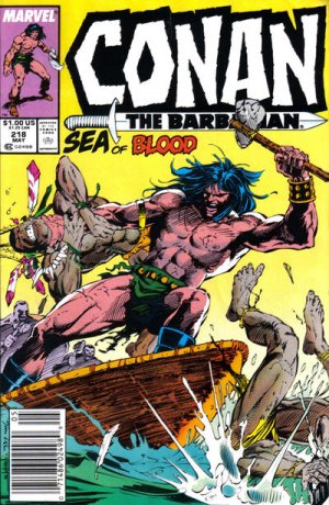 couverture, jaquette Conan Le Barbare 218  - Island LifeIssues V1 (1970 - 1993) (Marvel) Comics