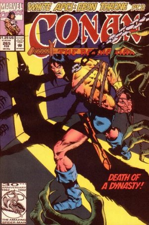 couverture, jaquette Conan Le Barbare 265  - The Thief of Forthe Part 2 of 2: White Apes and Ebon ThronesIssues V1 (1970 - 1993) (Marvel) Comics
