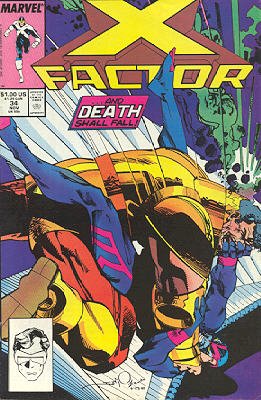 couverture, jaquette X-Factor 34  - Death!Issues V1 (1986 - 1998) (Marvel) Comics