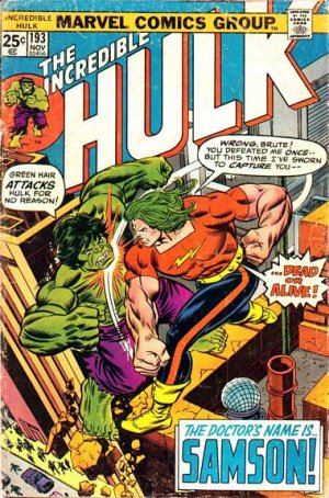couverture, jaquette The Incredible Hulk 193  - The Doctor's Name Is... Samson!Issues V1 Suite (1968 - 1999) (Marvel) Comics