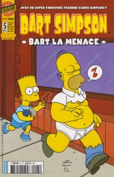 couverture, jaquette Bart Simpson 5  - Bart la menaceSimple (2002 - 2007) (Panini Comics) Comics