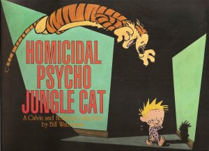 couverture, jaquette Calvin et Hobbes 9  - Homicidal psycho jungle catSimple (1987 - 1996) (Andrews Mcmeel Publishing) Comics