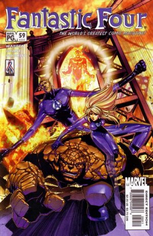 couverture, jaquette Fantastic Four 59  - The Ever-Lovin', Blue-Eyed End Of The World, Part 3 of 3Issues V3 (1998 - 2003) (Marvel) Comics
