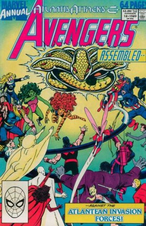 couverture, jaquette Avengers 18  - Atlantis Attacks, Chapter Eight: Avengers AssembledIssues V1 - Annuals (1967 - 1994) (Marvel) Comics